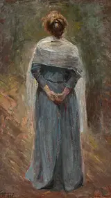 Bertha Wegmann: Rygvendt kvinde, 1909. Den Hirschsprungske Samling.