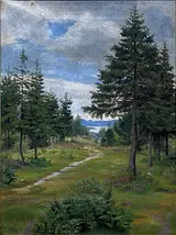 Agnes Lunn: Graner ved Sandefjord, Norge, 1893. Den Hirschsprungske Samling.