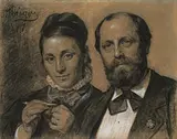 P.S. Krøyer: Portrait of Heinrich og Pauline Hirschsprung. 1877. The Hirschsprung Collection