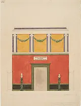 Joakim Skovgaard udførte flere skitser i forbindelse med udsmykningen af museets forhal. Skitserne er tæt på det endelige resultat.&nbsp;