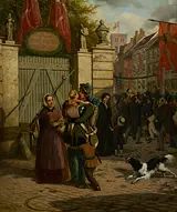 David Monies: The Soldiers’ Homecoming in Copenhagen, 1850, The Museum of National History at Frederiksborg. Photo: Iben Kaufmann