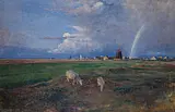 Viggo Johansen: Skagen Østerby nach Regen, 1885, Skagens Kunstmuseer
