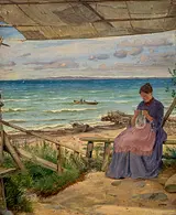 Jørgen Roed: A Fisherwoman, 1854, Randers Kunstmuseum