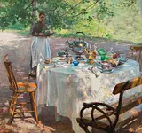 Hanna Hirsch Pauli: Breakfast Time, 1887, Nationalmuseum Stockholm
