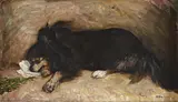 Bertha Wegmann: Little Fukki, Deceased, 1907. The Hirschsprung Collection.