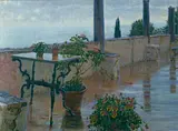 Kristian Zahrtmann: Regnvejr. Ravello. 1891. Den Hirschsprungske Samling