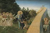 Joakim Skovgaard: Kristus fører røveren ind i paradiset, 1890, Den Hirschsprungske Samling.&nbsp;