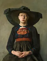 Hanna Hirsch Pauli: Bondepige, 1881-85, Nationalmuseum Stockholm