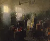 Ole Pedersen: I et farveri, 1887, Den Hirschsprungske Samling