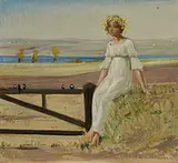 Harald Slott-Møller. Foråret. Skitse. 1895. Den Hirschsprungske Samling