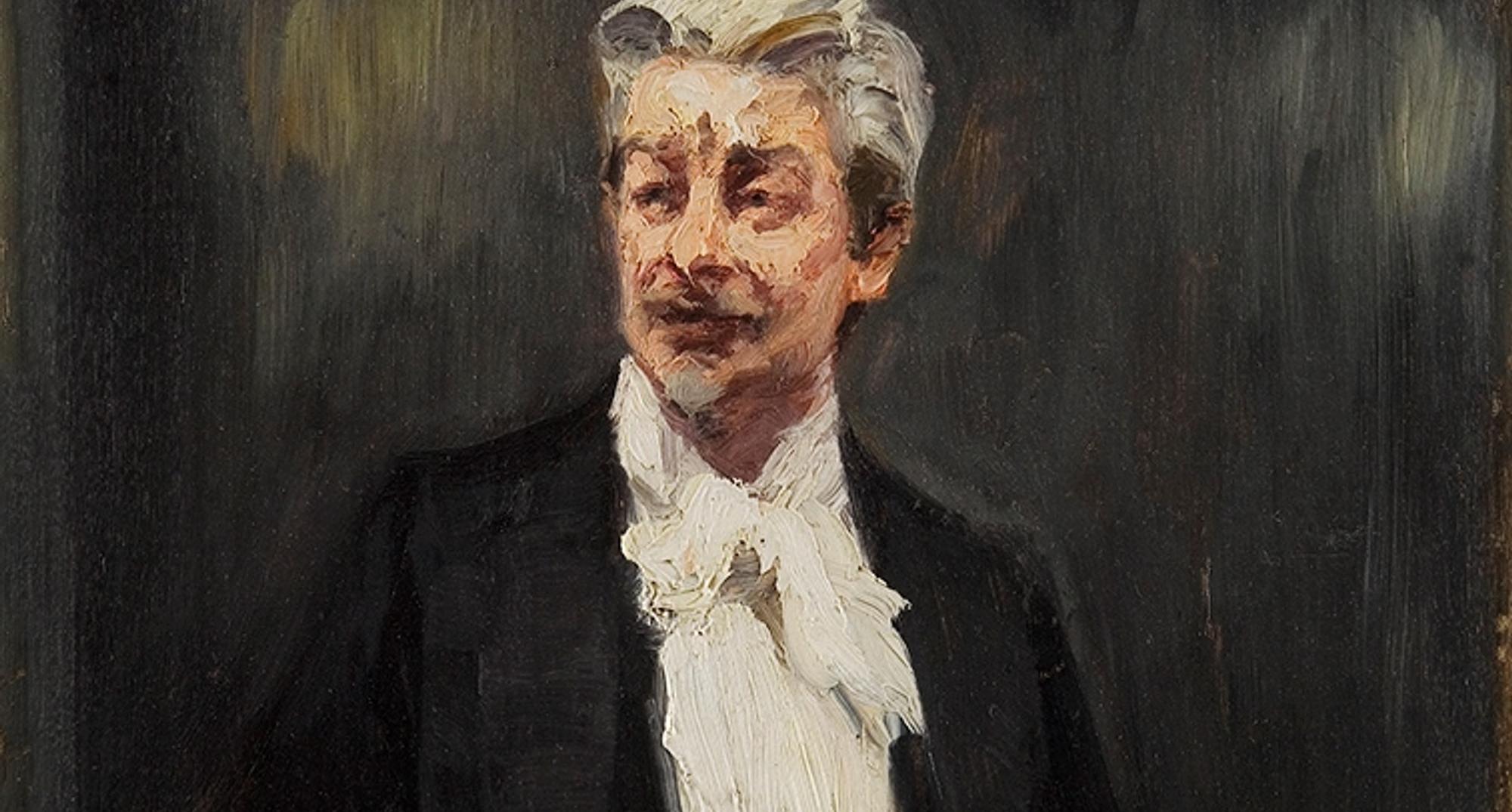 P.S. Krøyer: 'Portræt af Georg Brandes som foredragsholder', (1901)
