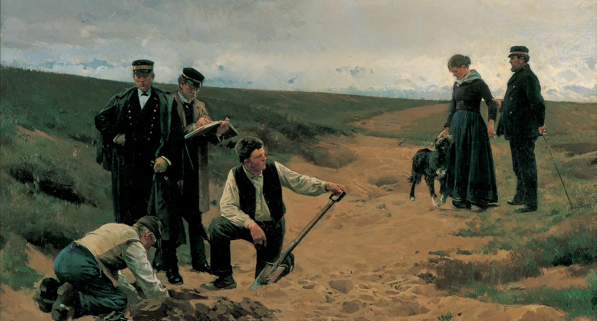 Erik Henningsen: 'Summum jus, summa injuria. Barnemodet', 1886 
