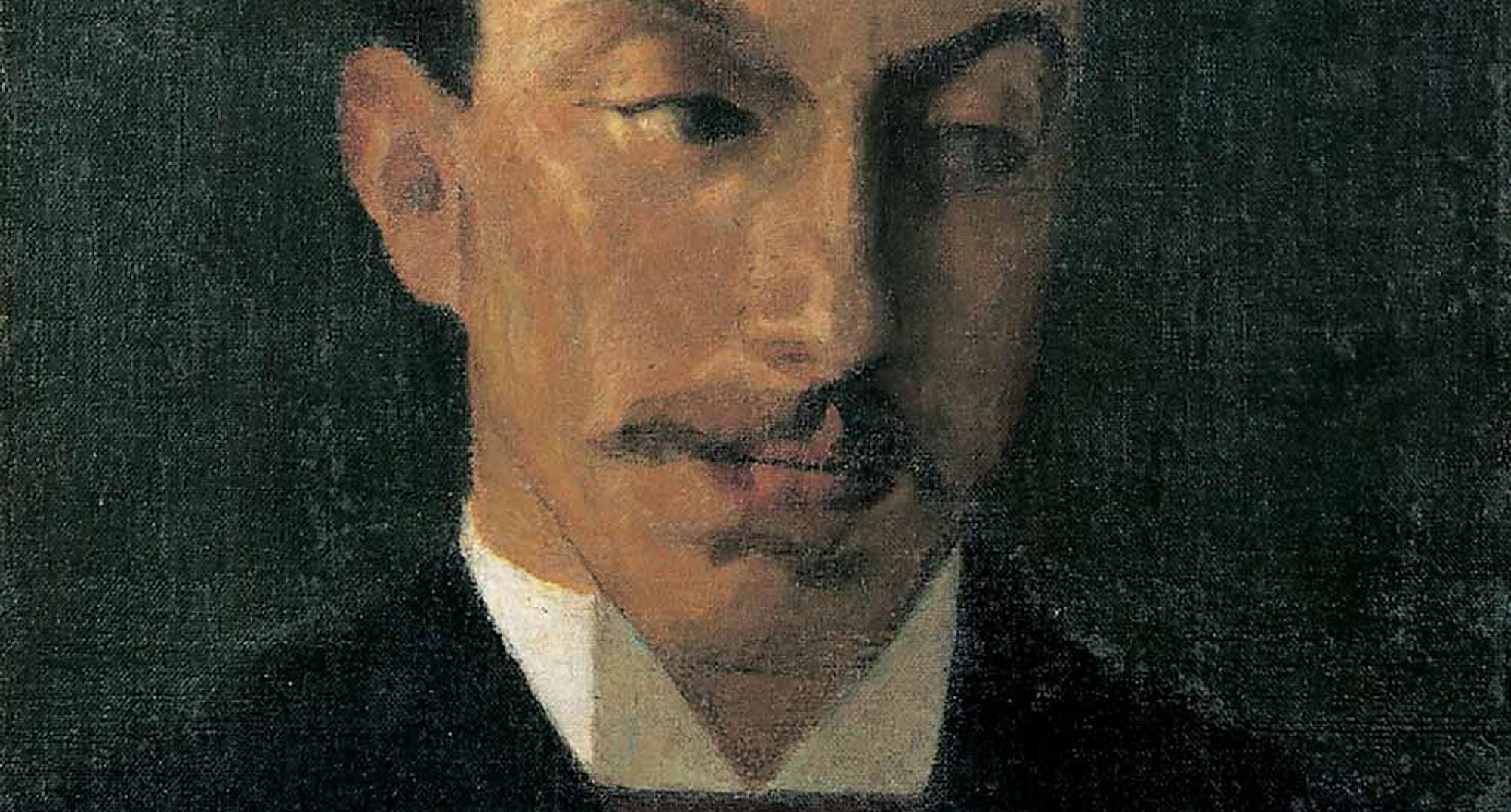 Johan Rohde, Portræt af kunsthistorikeren Emil Hannover, 1893
