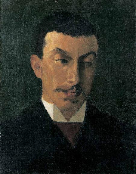 Johan Rohde: 'Portræt af kunsthistorikeren Emil Hannover', (1893). Den Hirschsprungske Samling
