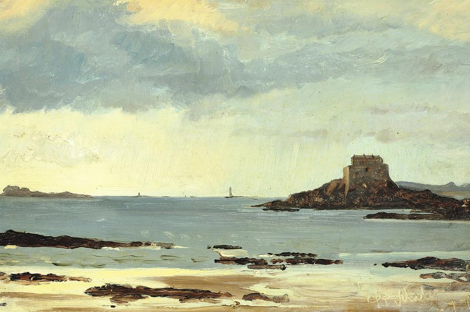 With support from the Danish Agency of Culture and Palaces, the museum has acquired a small oil by P.S. Krøyer, 'Grey Skies at the Beach of St. Malo' from 1877.
