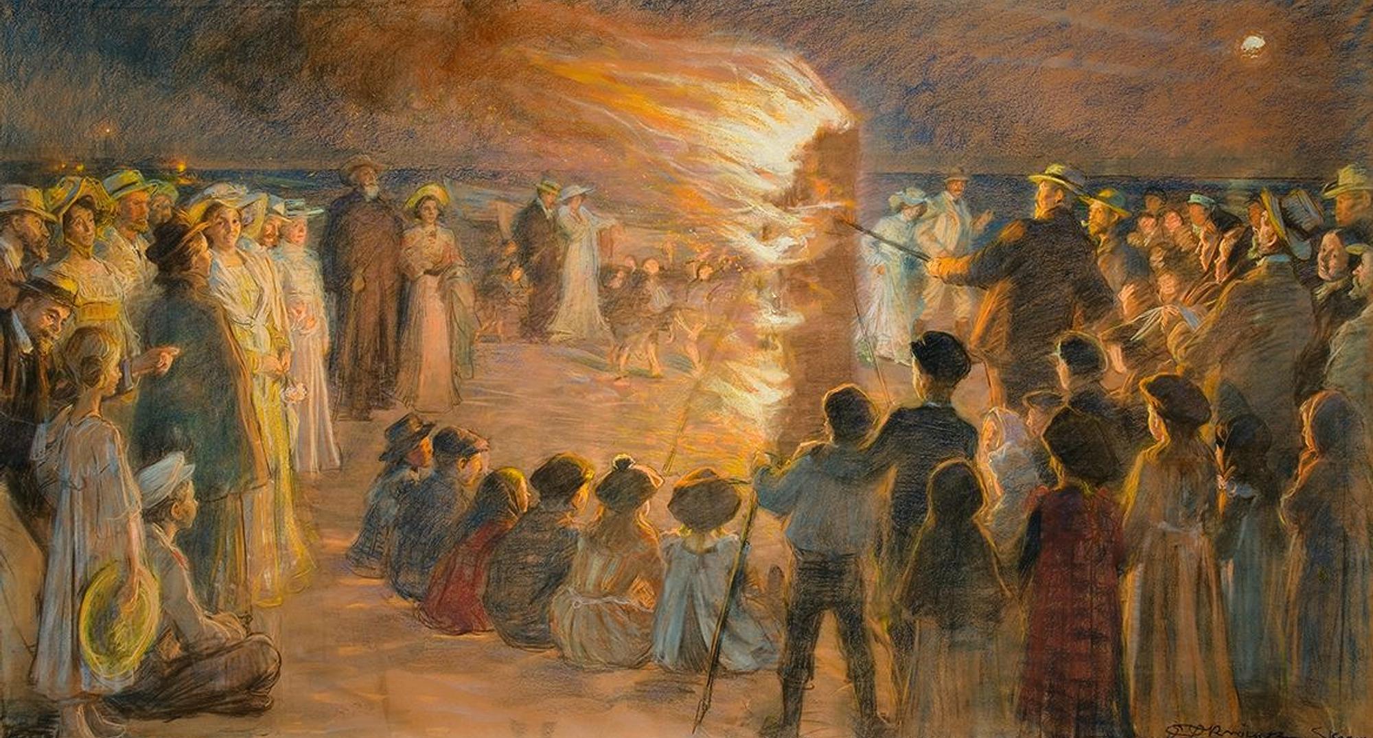 Krøyer pastel sankt hansblus
