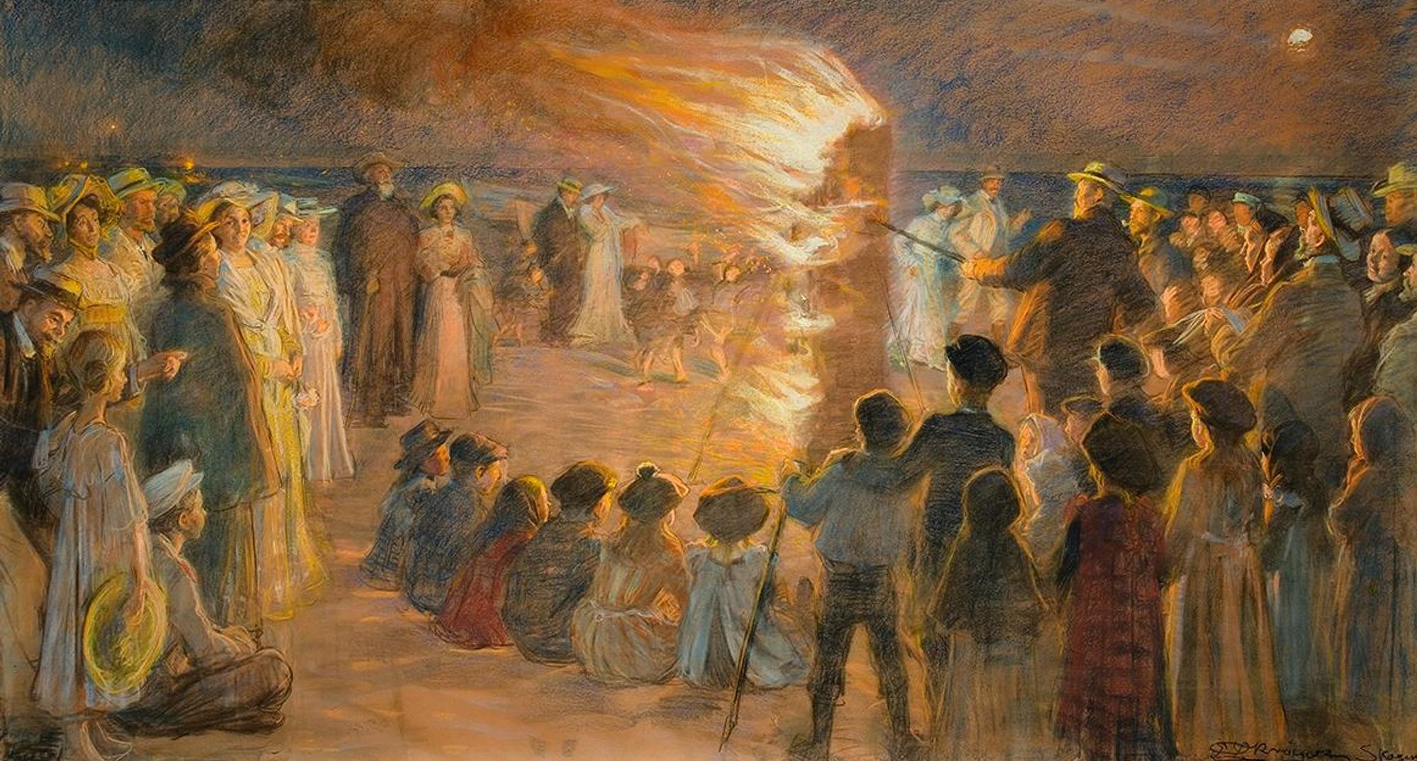 Krøyer pastel sankt hansblus