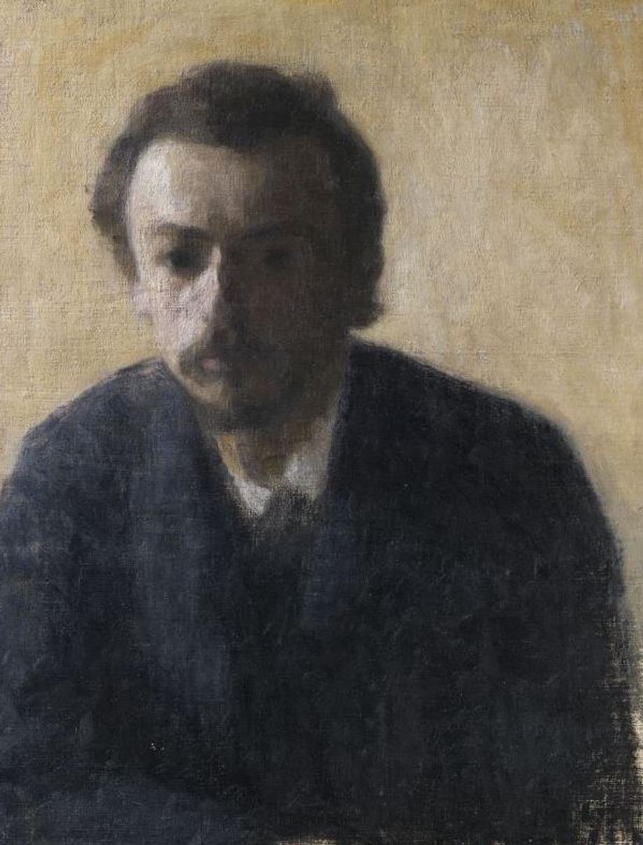 Vilhelm Hammershøi painted this Self-Portrait in 1891, aged 27.
