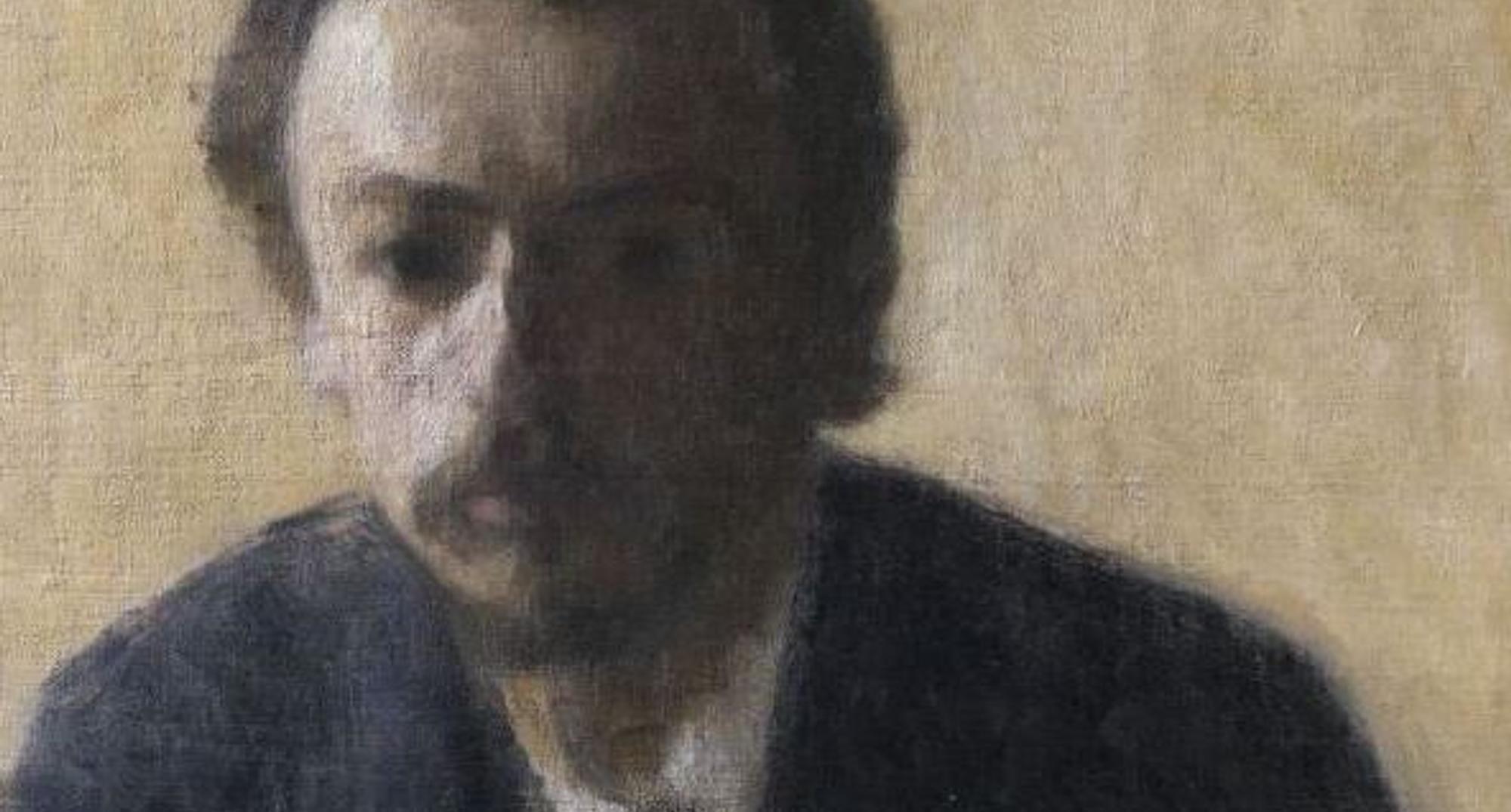 Vilhelm Hammershøi: 'Self-portrait', 1891. The Hirschsprung Collection
