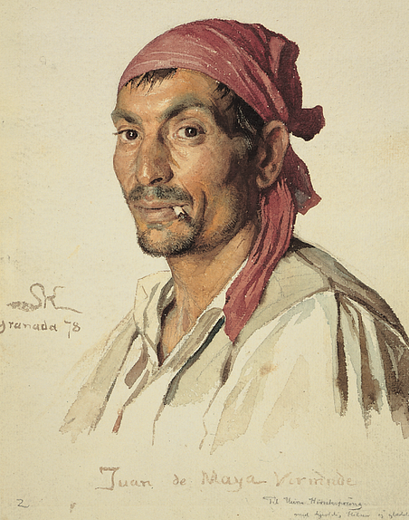 P.S. Krøyer: 'Juan de Maya', 1878.  Die Sammlung Hirschsprung.
