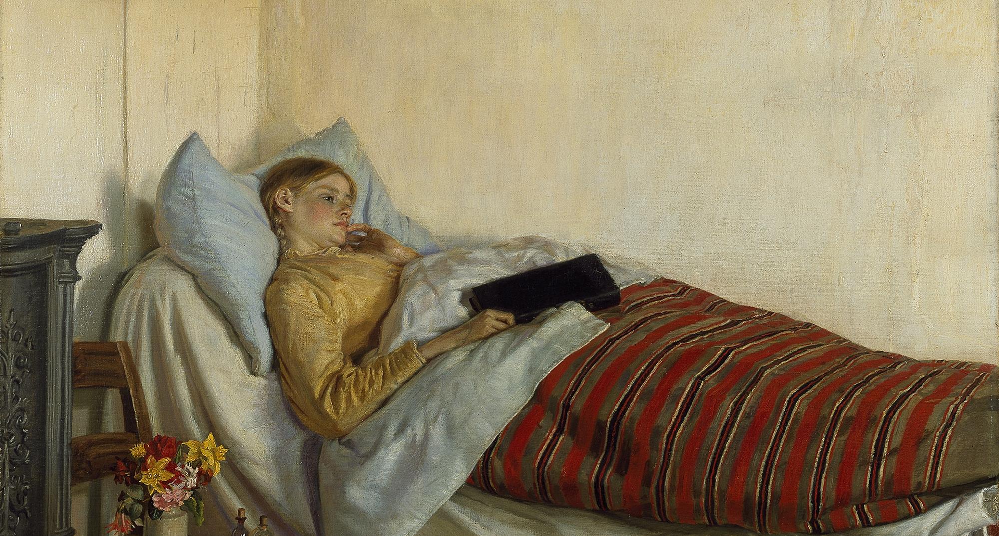 Michael Ancher: En syg ung pige. 1883. Den Hirschsprungske Samling
