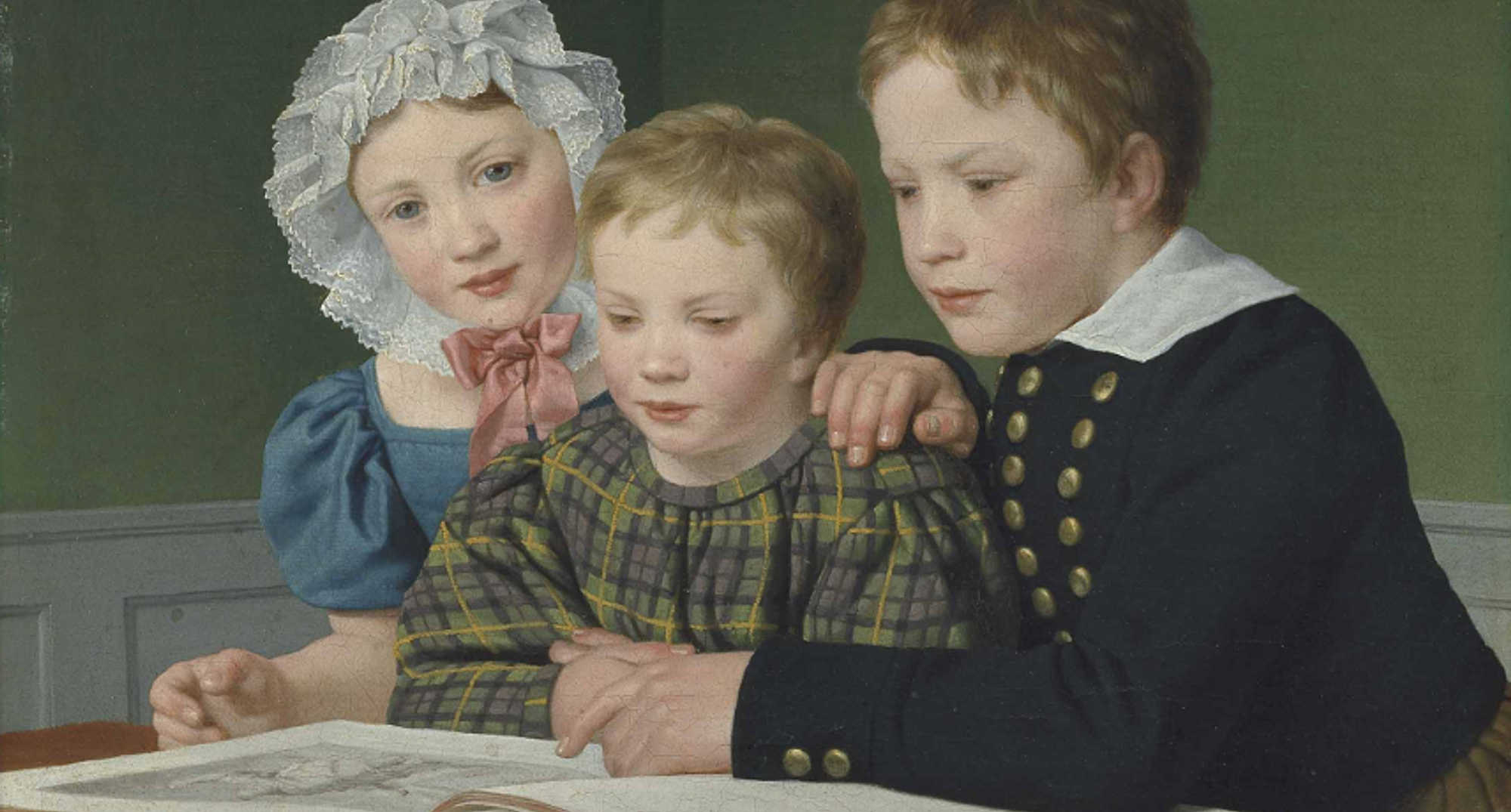 C.W. Eckersberg: 'Gruppeportræt af C.F. Holms børn' 1832, Den Hirschsprungske Samling.
