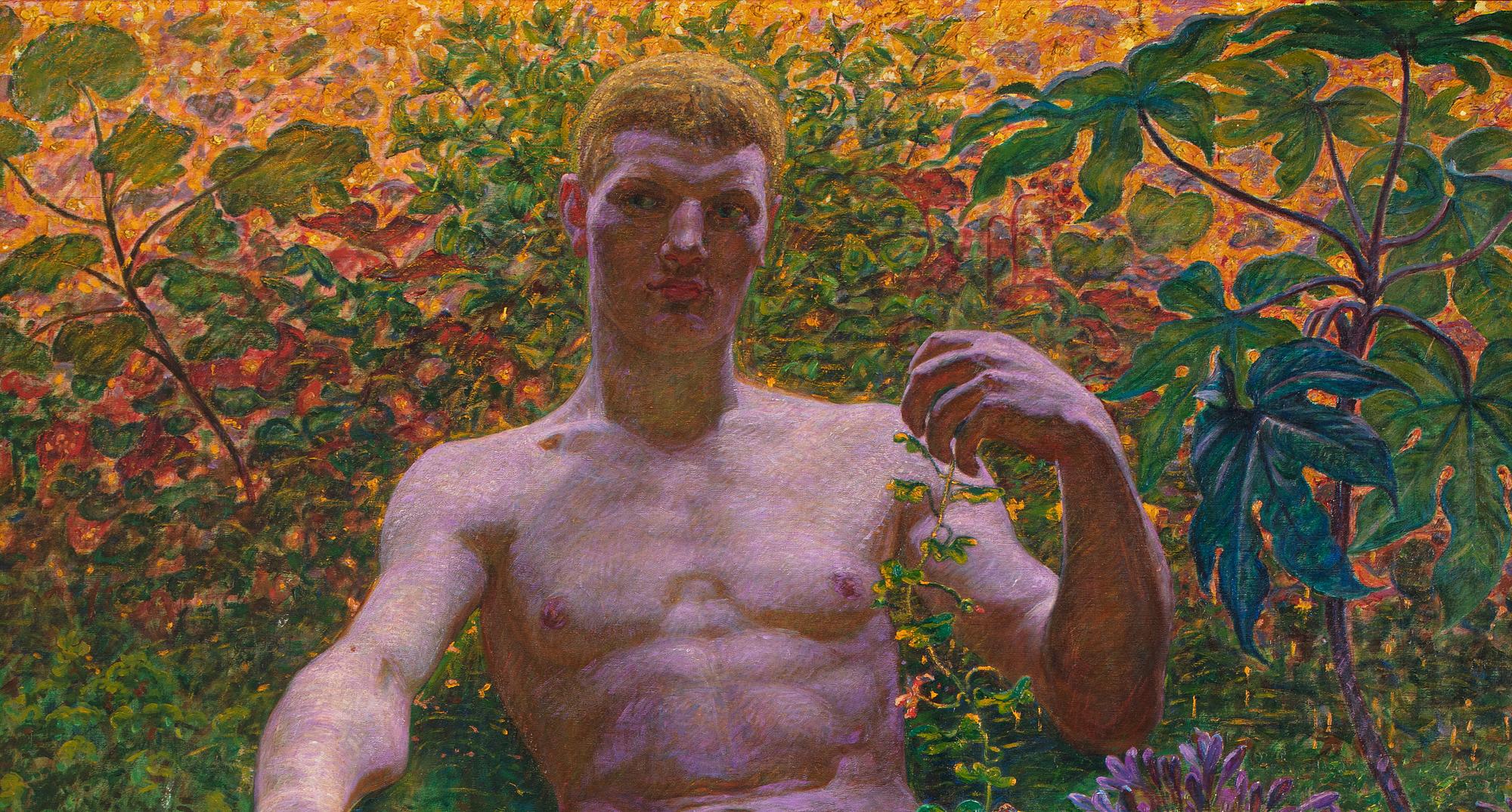 Kristian Zahrtmann: 'Adam in Paradise', 1914. The Hirschsprung Collection
