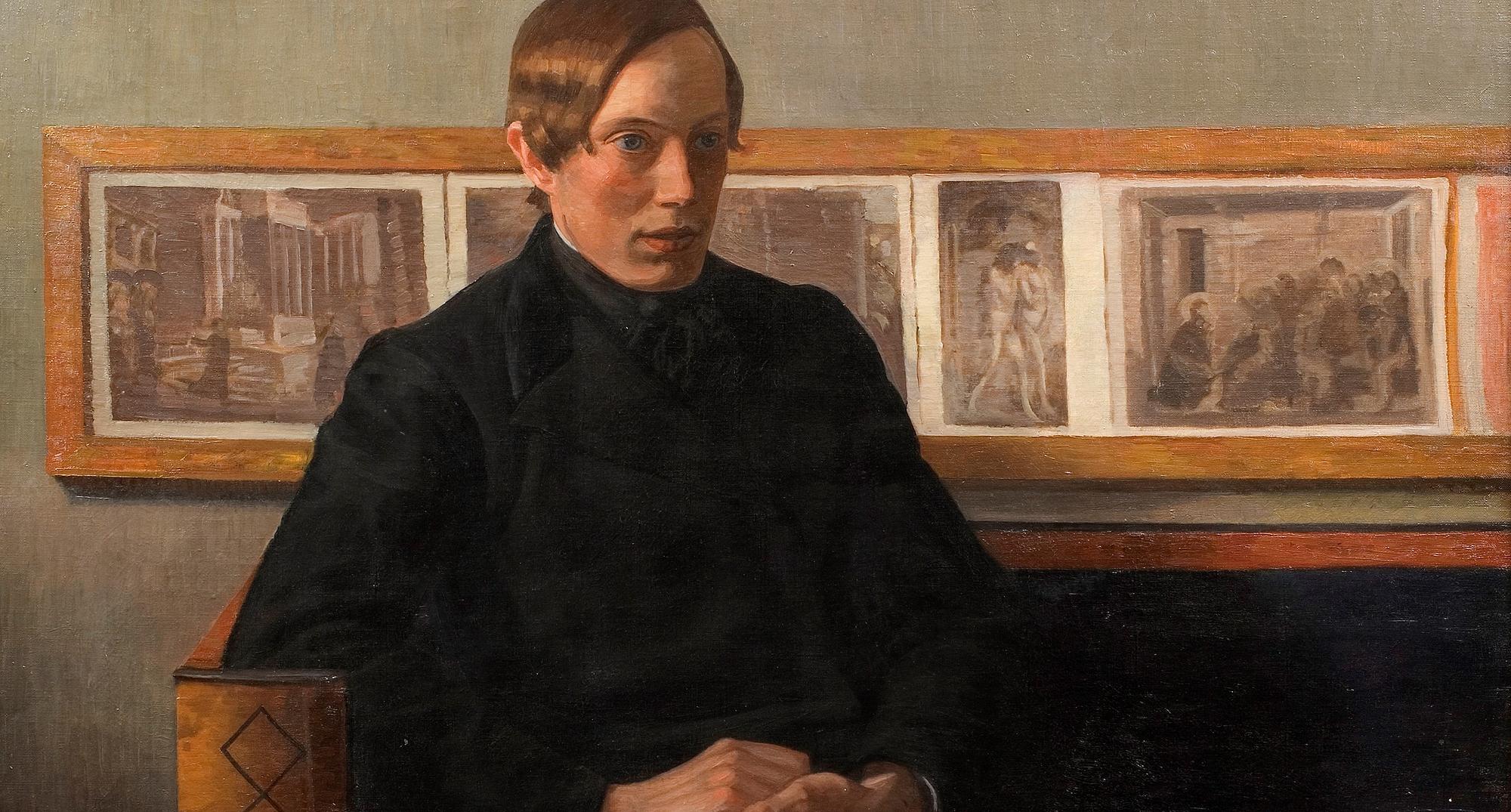 Ludvig Find: Portræt af den norske maler Thorvald Erichsen. 1897. Den Hirschsprungske Samling
