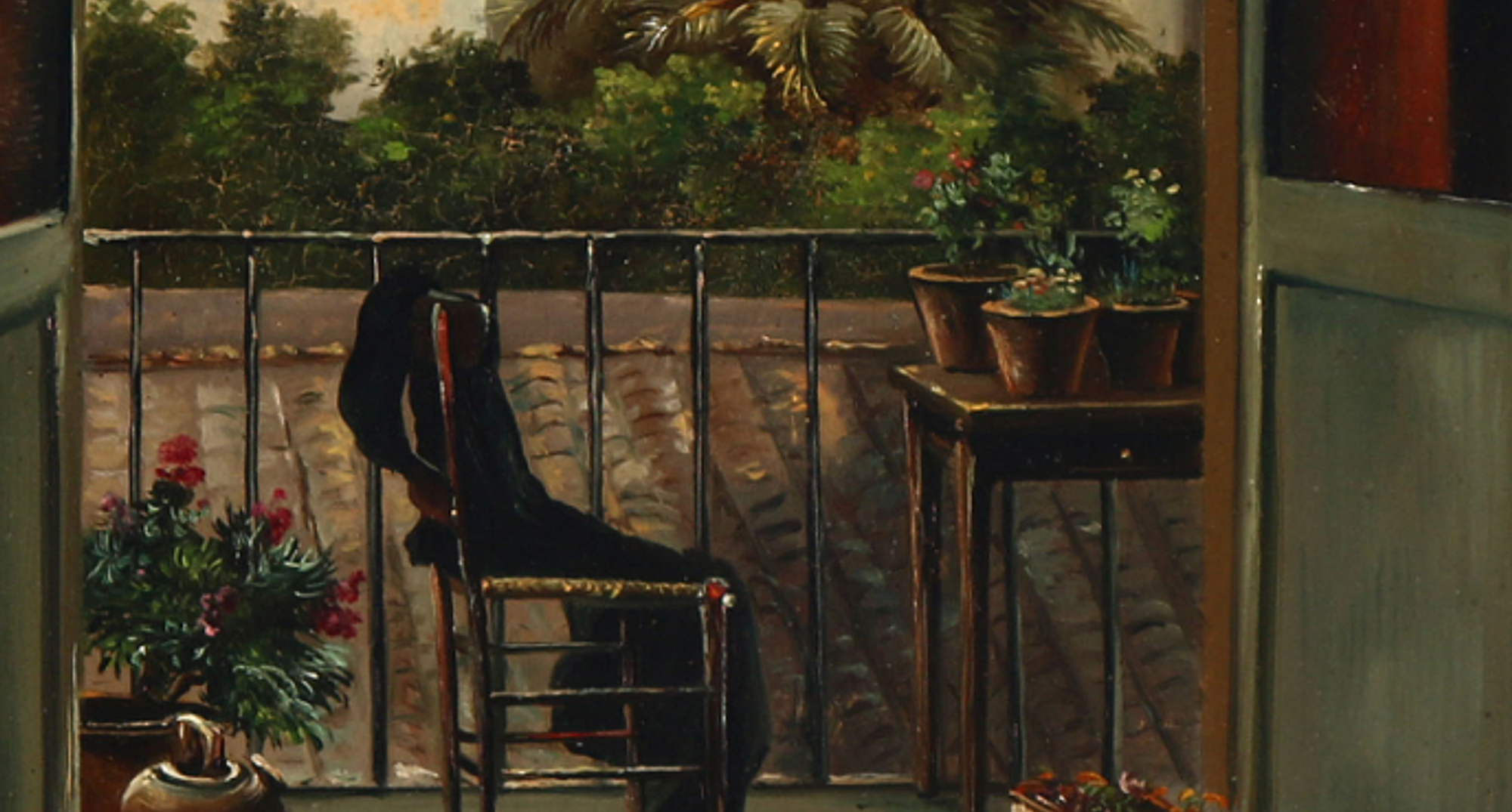 Hermania Neergaard: ’Udsigt fra Paganos Villa på Capri’, 1854. Den Hirschsprungske Samling
