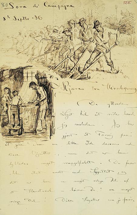 I september 1880 sendte Krøyer et brev til Pauline Hirschsprung med en lille vignet af maleriet skitseret i brevet. Værkets krasse realisme brød Pauline sig ikke om, men familien erhvervede alligevel værket til samlingen i 1901.
